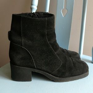 Vintage Suede Ankle Boots